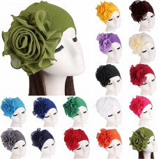 s Muslim Flowers Turban Elastic Cap Cancer Chemo Hats Hair Loss Head Wrap  eb-81166568